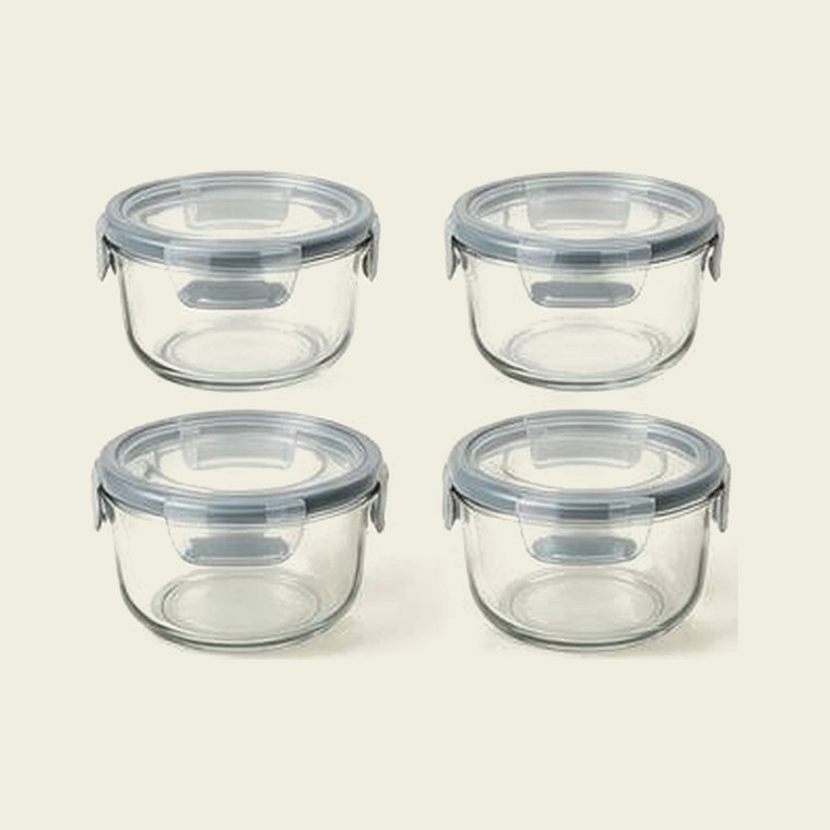 Conjunto de Potes Herméticos Redondos 4 peças